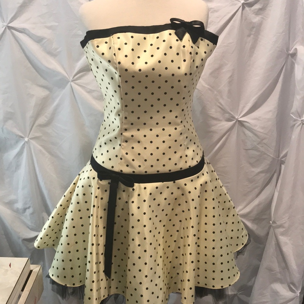 Jessica McClintock vintage Junior strapless